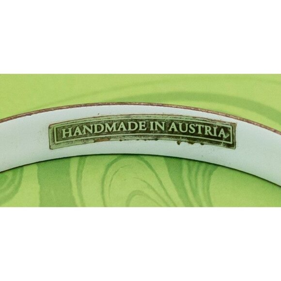 Vintage Victorian Rose Design Elegant Bangle by Austria 7 inch - W4 - Picture 3 of 4